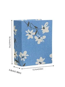 1pc Photo Album, 200 Creative Large-Capacity Interwoven Family Photo Album, 6-Inch Fabric Surface, Suitable For Decoration In Family Rooms, Living Rooms, Offices, Mother's Day Gift, Spring Gift - Multicolor - View 4