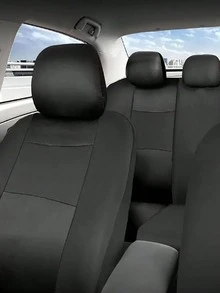 Universal 9 Pcs/5 Seat Car Seat Cover Set, Breathable Polyester Full Wrap Auto Seat Protector Compatible With Airbags, Anti-Slip All Season Seat Cushion Fit Most Sedans, SUVs And Trucks, Multiple Color Options,Car Interior Accessory Kit - A - View 4