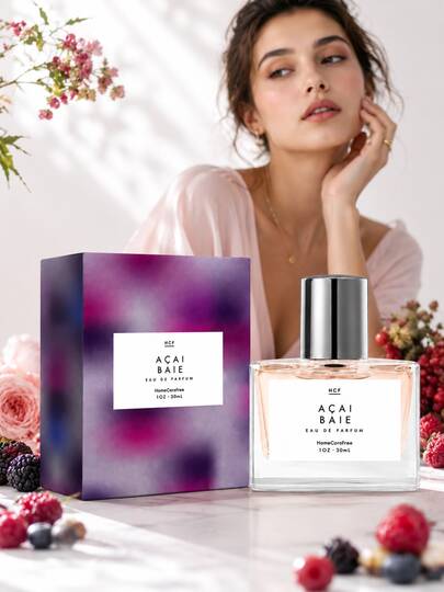 Acai Baie Eau De Parfum 30ml/1oz, Parfum Floral Fruity dengan Acai Berry, Raspberry, Jasmine, Vanilla & Musk, Parfum Semprot Portabel untuk Wanita, Cocok untuk Perjalanan & Hadiah