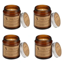 Aromatherapy Candle 4-Piece Set/1-Piece Set, Soy Wax, Plant Fragrance, Anniversary Celebration, Rich Floral Fragrance, Wedding, Valentine's Day Gift, Work, Birthday Gift, Party, Living Room Decoration And Other Scenes. Exquisite Gift Candles - Brown - View 13