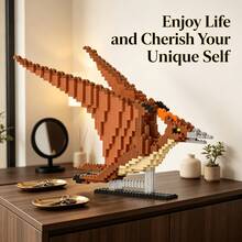 This 1397-Piece Building Block Lizard Dinosaur Is Cute And Adorable, Making It A Perfect Gift For Couples And Parents. The Assembly Difficulty Is Relatively High. It's An Ideal Gift For Christmas, Halloween, And The Back-To-School Season. - Multicolor - View 7
