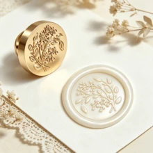 1 Buah Kepala Stempel Lilin Motif Telinga Gandum (TANPA Gagang) - Stempel Lilin untuk Undangan Pernikahan - Stempel Lilin untuk Kemasan Hadiah - bulir gandum - View 8