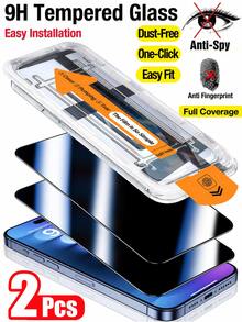 CASECOPS 2-Pack 17 Pro Max Privacy Screen Protector Auto-Alignment Kit, 9H Hardness Shatterproof Tempered Glass Film, Ultra-Fast Installation, Dust-Proof Design, Tempered Glass Screen Protector, Includes Installation Tool Kit, 9H Hardness, Scratch-Resistant, Full Coverage Protection, Compatible With IPhone 17 Pro Max/17 Pro/17 Air/17/16 Pro Max/16 Plus/15 Pro Max/14/13/12/11 Series, Bubble-Free, Dust-Free - 2Pcs - View 39