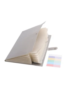 8-Pocket Expanding File Folder With Colorful Labels, Accordion-Style Paper Organizer Box, Portable Expandable Bill And Receipt Holder, A4 Letter Size Document Storage, Suitable For Home, School And Office Supplies - Multicolor - View 11