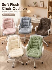 Ultra-Soft Lumbar Support Chair Cushion – Non-Slip Backrest Pad For Office, Dining & Patio Chairs - Multicolor - View 3