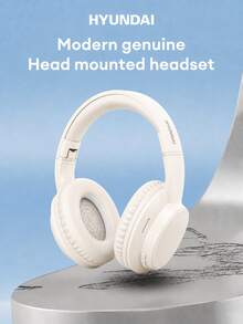 Headphone Bluetooth Over-Ear HYUNDAI HY-T02MAX: HiFi 5.4GHz, bass dalam, efek suara multi-mode, peredam kebisingan presisi, panggilan definisi tinggi, musik, olahraga, game, latensi rendah, daya tahan baterai lama, gaya bisnis minimalis, universal untuk ponsel dan tablet. - MultiWarna - View 1