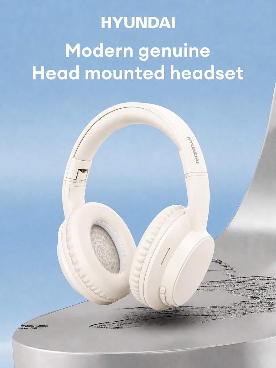 Headphone Bluetooth Over-Ear HYUNDAI HY-T02MAX: HiFi 5.4GHz, bass dalam, efek suara multi-mode, peredam kebisingan presisi, panggilan definisi tinggi, musik, olahraga, game, latensi rendah, daya tahan baterai lama, gaya bisnis minimalis, universal untuk ponsel dan tablet. - MultiWarna - View 1