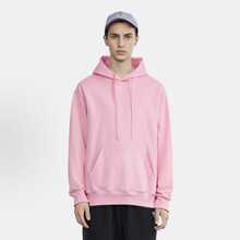 Supreme Satin Applique Hoodie FW24 | Premium Heavyweight Crossgrain Fleece Hoodie, Streetwear Layering Set For Men & Women - 粉色連帽衫 - 查看 3