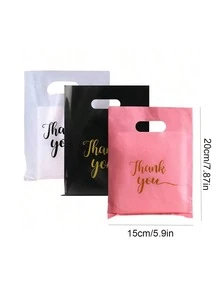 50 buah Tas Hadiah Terima Kasih, Tas Belanja Ritel - beraneka warna - View 7
