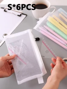 12 件网眼拉链袋、PVC 网眼拉链袋、防水塑料网眼拉链信封、文件夹、多用途网眼整理袋、透明文件收纳袋、返校、拉链文件袋、拼图玩具分类袋、铅笔盒、文件夹、办公用品收纳袋、礼品袋 - 彩色 - 查看 15
