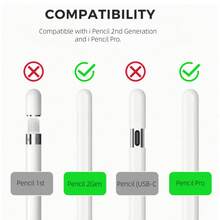 Pencil Case Compatible With IPencil Pro And 2nd Generation Pencil, Silicone Protective Cover Skin - Multicolor - View 4