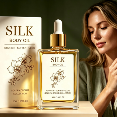 50ml Camellia Gentle Body Oil, Comfortable Skin Feel, Clear Texture, Non-Sticky, Smooth Skin, Easily Absorbed, Fresh And Refreshing
