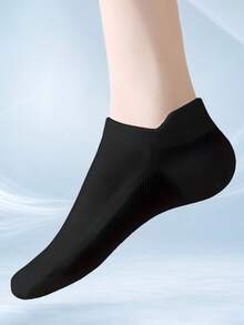 4/8/20 Pairs Mesh Invisible Ankle Socks, Neutral Solid Color Summer Ultra-Thin Low-Cut Short Socks, Non-Slip Comfortable Compression Socks, Solid Color Ice Silk Sports Fitness Socks, Neutral Air Conditioning Socks, Soft Non-Slip Elastic Band Design, Perfect For Daily Wear And Outdoor Activities - Multicolor - View 3