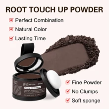ikt Hairline Contour Powder Portable Hair Filler Powder With Built-In Sponge Brush, Suitable For Hairline, Sideburns And Sparse Areas On Top Of Head, Quickly Create Natural Thick Visual Effect, Unisex, Suitable For Daily Commute, Dating, Travel And Wig Styling, Hair Styling Tool - Multicolor - View 8