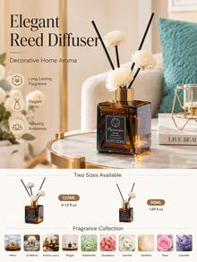 122/50ml Floral Vine Aromatherapy Set, Includes Floral Vine And Black Reed Diffuser Oil, Glass Bottle Home Decor, Suitable For Bedroom, Bathroom, Living Room, Office, Hotel Aromatherapy Diffuser, Desktop Decoration, Christmas Holiday Decoration, Floral Fragrance New Style - Multi-fragrance - View 6