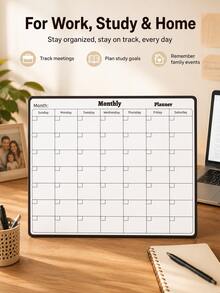 Schedule, Timetable, Message Board, Flexible Whiteboard, Creative Monthly Calendar And Whiteboard Calendar - Perfect For Home Scheduling, Task Management And Learning Planning, Ideal For Office And Study Notes - One Size - View 9