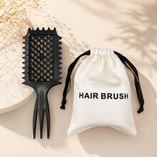 MASTERLEE 2pcs, Three-Pronged Pointed Tail Mesh Styling Comb, Heat-Resistant Hollow Blowout Comb, Volumizing Curly Hair Comb, Sectioning Hair Comb, Volumizing Hair Styling Comb, With Comb Storage Bag - Multicolor - View 4