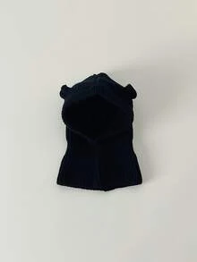 1 buah Topi Balaclava Rajut Bergaris Telinga Beruang untuk Anak-Anak, Penghangat Leher Tebal dan Hangat untuk Anak Laki-Laki dan Perempuan, Musim Dingin - Beraneka warna - View 9