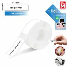 Marklife M1 Thermal Inkless Portable Printer Desktop Label Maker, Suitable For Home Organization And Holiday Card Making, Multiple Templates Available, USB Charging, Compatible With IOS And Android, Includes 1 Roll Of 12*40mm Label Paper - Multicolor - View 8