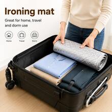 Ironing Pad - Foldable And Easy To Store. Suitable For Living Room, Bedroom, Laundry Room, Travel, Student Dorm. Desktop Ironing Pad, Perfect Holiday Party Gift For Family And Friends (1pc Ironing Pad Only) - A - View 7