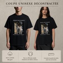 Local Warehouse Unisex Black T-Shirt Dead Can Dance Within The Realm Of A Dying Sun, 100% Cotton 180 G/M², Crew Neck, Short Sleeves, Relaxed Fit - Black - View 7