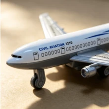 1pc Alloy Airplane Model Ornament, Holiday Gift, Desktop Decor, Cake Decoration, Military Enthusiast, Model Airplane Collector, Airplane Collectible, Sandbox Toy, Glider Style, Simulated Fighter Jet Model - Multicolor - View 4