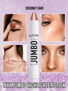 NYX Jumbo 亮采棒，椰子蛋糕色，提供亮采效果，均勻上妝，持久光澤，注入荷荷巴油，無需削尖，旋轉式設計，便攜易用，適合日常使用，強化臉部輪廓 - 01 Coconut Cake - 查看 1