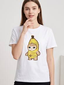 Women T-Shirts - 白色 - 查看 3