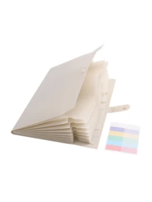 8-Pocket Expanding File Folder With Colorful Labels, Accordion-Style Paper Organizer Box, Portable Expandable Bill And Receipt Holder, A4 Letter Size Document Storage, Suitable For Home, School And Office Supplies - Multicolor - View 14