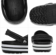 Crocs 크록스 바야 밴드 클로그 | 유니섹스 클래식 샌들 가볍고 슬립온 가능하며 물에 강한 편안한 데일리 슈즈 (Black) - 블랙 - 보기 6