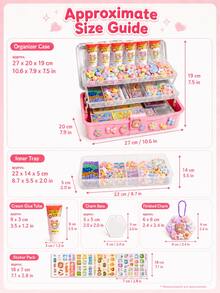 747件奶油膠 Gukka DIY貼紙套裝，可愛裝飾卡與剪貼簿用品，適合兒童、小學女生，手工藝禮物 - 彩色 - 查看 6