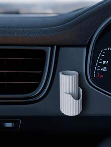 2-In-1 Car Lip Balm Holder - Fashionable Silicone Glasses And Lip Balm Storage Rack, Vertical Cup Holder Tray, Portable Car Decor Accessory - A - View 14