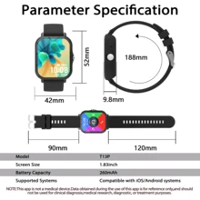 This Smartwatch Features Call/Message Notifications, A 260mAh Battery, New Watch Bands To Choose From, An Alarm Clock, Multiple Sports Modes, Music Playback, And More. It's A Perfect Christmas/Halloween Gift For Friends And Family. - View 10