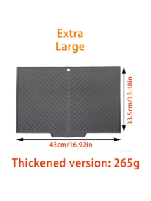 1pc Drainage Mat And Drying Mat, Non-Slip Silicone Kitchen Mat With Drainage Grooves, Heat Resistant Mat, Dining Table Mat, Desk Mat, Sink Dish Rack Mat, Quick Dry Drying Mat Suitable For Pots And Dishes, Heavy Duty Kitchen Countertop Protective Mat - Multicolor - View 17