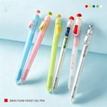 1pc Stress Relief Switch Pen, Suitable For Exam Preparation - 0.5mm Smooth Writing Pressure Pen Touch Pen, Anxiety Relief Learning Tool, Quick-Dry Ink, INS Style Pen Tip Design, Suitable For Middle And High School Students, Relaxing Writing Aid Tool | Fashionable Pen Design | Durable Plastic Pen Body, Black Ink Refill, Office And Learning Supplies - One Size - View 1