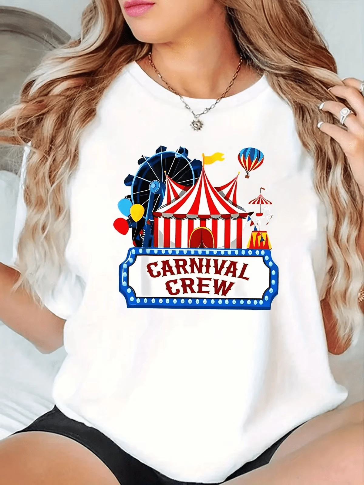 Women T-Shirts - 白色 - 查看 1