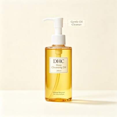 DHC Deep Cleansing Oil 200ml, Skincare K‑Beauty, Quick‑Emulsifying Formula, Easy‑To‑Rinse Lightweight Cleanser, Dissolves Waterproof Makeup & Sunscreen, Great Everyday Value, Suitable For Sensitive Skin,Party,Autumn,Halloween And Christmas Essentials