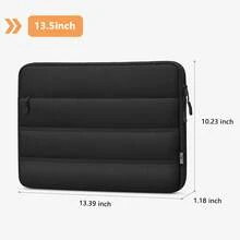 TECOOL 13.3-16 Inch Laptop Protective Sleeve, Soft Quilted Laptop Bag With Front Pocket, Portable Computer Bag Compatible With MacBook Pro Air, HP Laptops And Other Brand Laptops, Women's Office And Travel Computer Bag - View 20