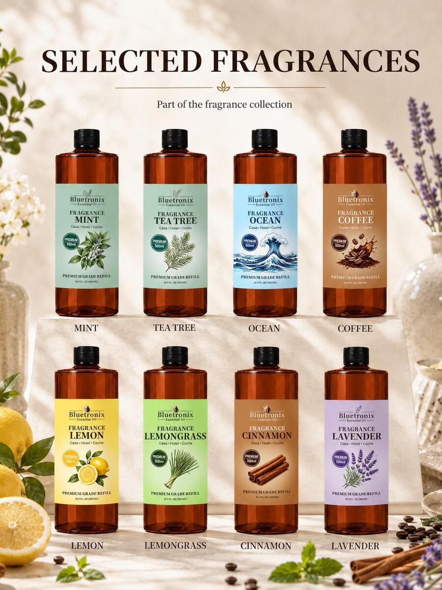 500ml Diffuser Compatible With Aromatherapy Machines, Essential Oil Diffusers, Aromatherapy Stones And Various Humidifiers, Aromatherapy Essential Oil, Aromatherapy Refill Liquid, Air Purifying, Same As High-End Hotels, Perfect Gift Choice, Liquid Refillable - High-quality Essential Oils - View 1