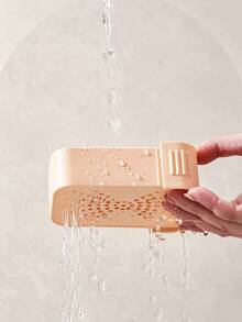 Travel Essential Leak-Proof Soap Box, Push-Pull Sealed Soap Box, Bathroom Countertop Water-Draining Soap Storage Box, Plastic Rectangular Soap Box With Lid, Bathroom Accessories, Home Decor, Travel Essentials, Home Accessories - Travel Soap Box - View 3