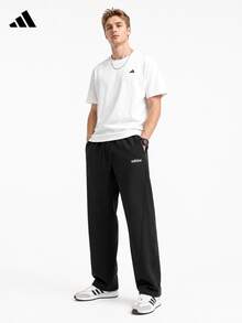 Adidas New Loose-Fitting Men's Casual Sweatpants - Black - View 2