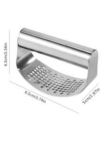 2pcs High Quality Garlic Presser, Garlic Crusher, Stainless Steel Garlic Squeezer, Garlic Chopper, Easy To Clean, Portable And Easy To Store, Kitchen Gadget - Multicolor - View 4