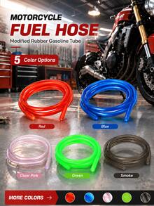 1pc 1m Motorcycle Hose Petrol Fuel Line Hose Gas Inline Oil Pipe Tube, Universal Flexible Rubber Fuel Tubing, Carburetor Gas Line For 50cc-160cc Mini Moto Dirt Pit Bike, Atv Quad, Scooter Moped, Go Kart, Pocket Bike,Motorcycle Accessories - A - View 6