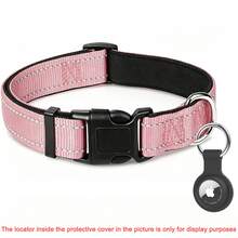 Cat & Dog Reflective Collar, S/M/L, With Detachable Locator Silicone Protective Sleeve, Reflective Nylon Dog Collar - Pet Training Collar - Padded, Soft & Comfortable, Suitable For Large, Medium & Small Dogs - Durable - Multicolor - View 13