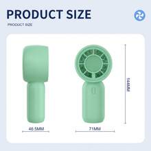 Handheld Small Fan, Mini Desktop Electric Fan, Portable USB Rechargeable, Student Dorm Cooling Gadget, 3-Speed Wind Speed Fast Cooling, For Home Office Travel, With 300mAh Battery - Handheld - View 7