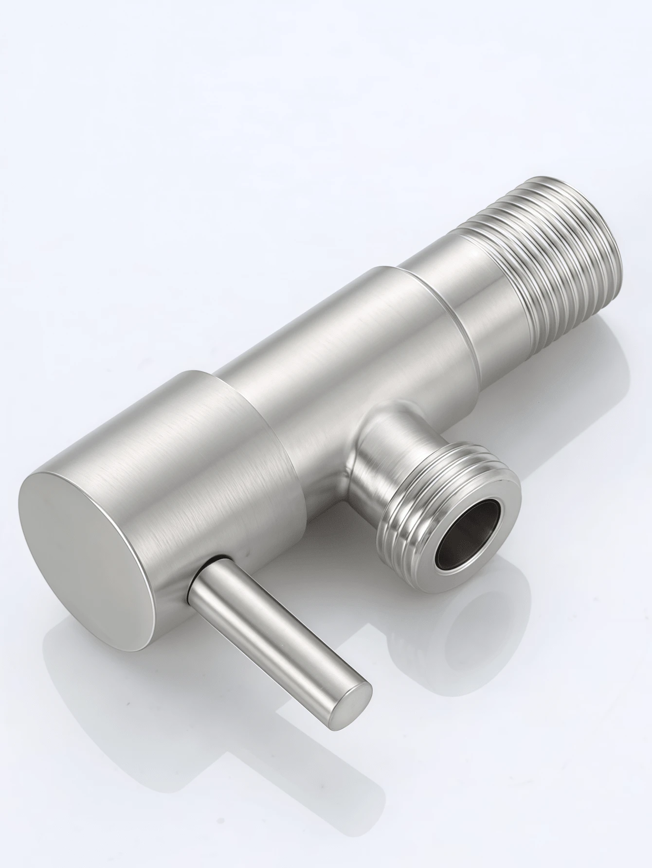 Stainless Steel Single Handle Valve - High Quality Copper-Free Design, Suitable For US/EU Plumbing, Corrosion Resistant And Durable, Suitable For Bathroom And Industrial Use, Plumbing Accessories | Modern Valve Design | Stainless Steel Valve - A - View 1