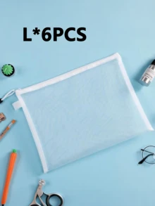 12 件网眼拉链袋、PVC 网眼拉链袋、防水塑料网眼拉链信封、文件夹、多用途网眼整理袋、透明文件收纳袋、返校、拉链文件袋、拼图玩具分类袋、铅笔盒、文件夹、办公用品收纳袋、礼品袋 - 彩色 - 查看 16