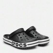 Crocs 크록스 바야 밴드 클로그 | 유니섹스 클래식 샌들 가볍고 슬립온 가능하며 물에 강한 편안한 데일리 슈즈 (Black) - 블랙 - 보기 1