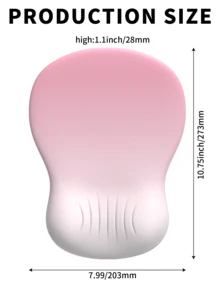 1Memory Foam Ergonomic Wrist Pad, A Mouse Pad That Naturally Fits The Wrist, Can Alleviate Hand Pain, Suitable For Laptops/Computers, Featuring A Gradient Minimalist Design, With A Thick Mouse Pad Equipped With A Silicone Non-Slip Base - View 6