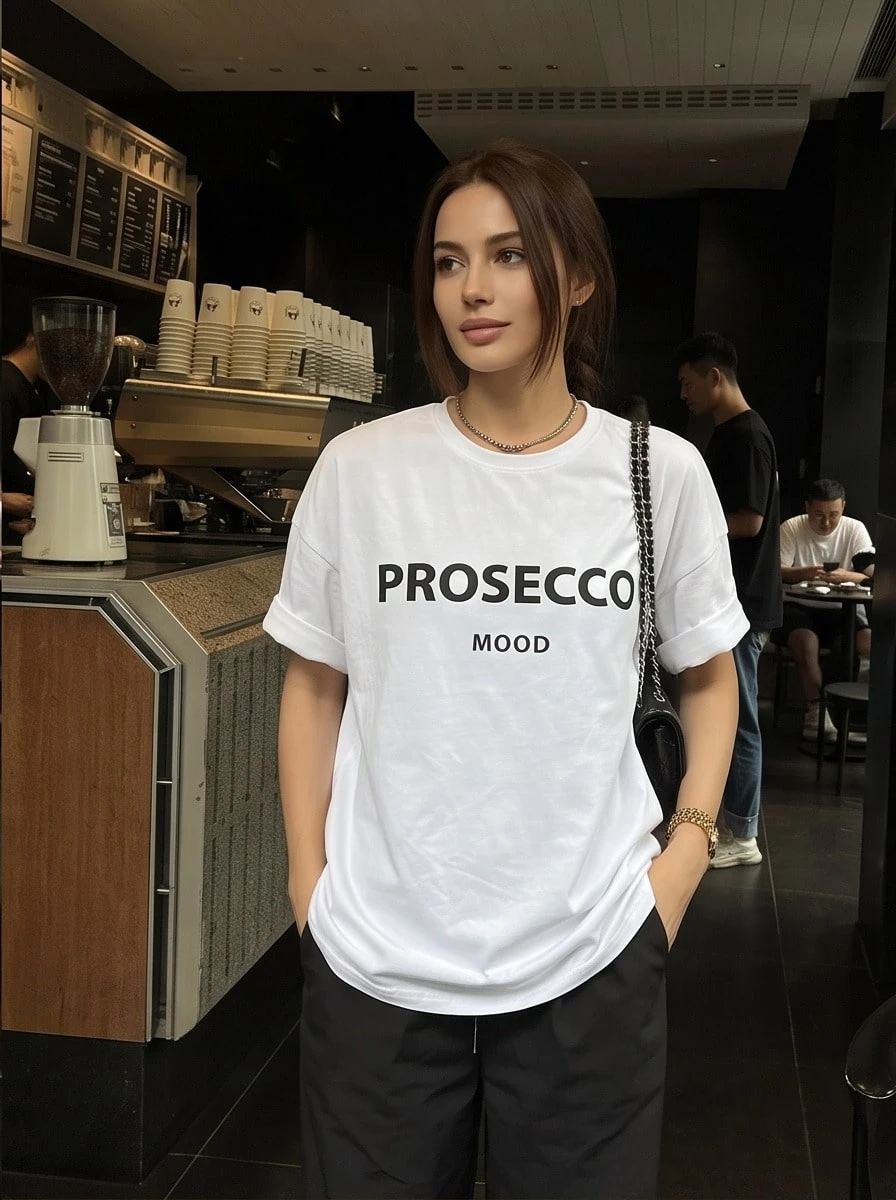 Women T-Shirts - 白色 - 查看 1